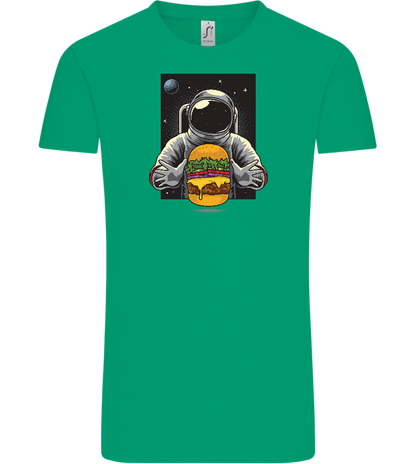 Spaceman Burger Design - Comfort Unisex T-Shirt_SPRING GREEN_front