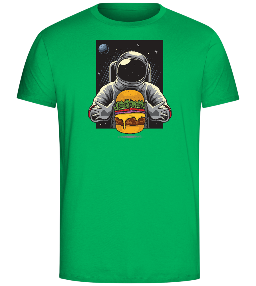 Spaceman Burger Design - Comfort Unisex T-Shirt_SPRING GREEN_front