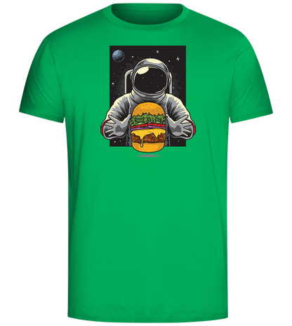 Spaceman Burger Design - Comfort Unisex T-Shirt_SPRING GREEN_front