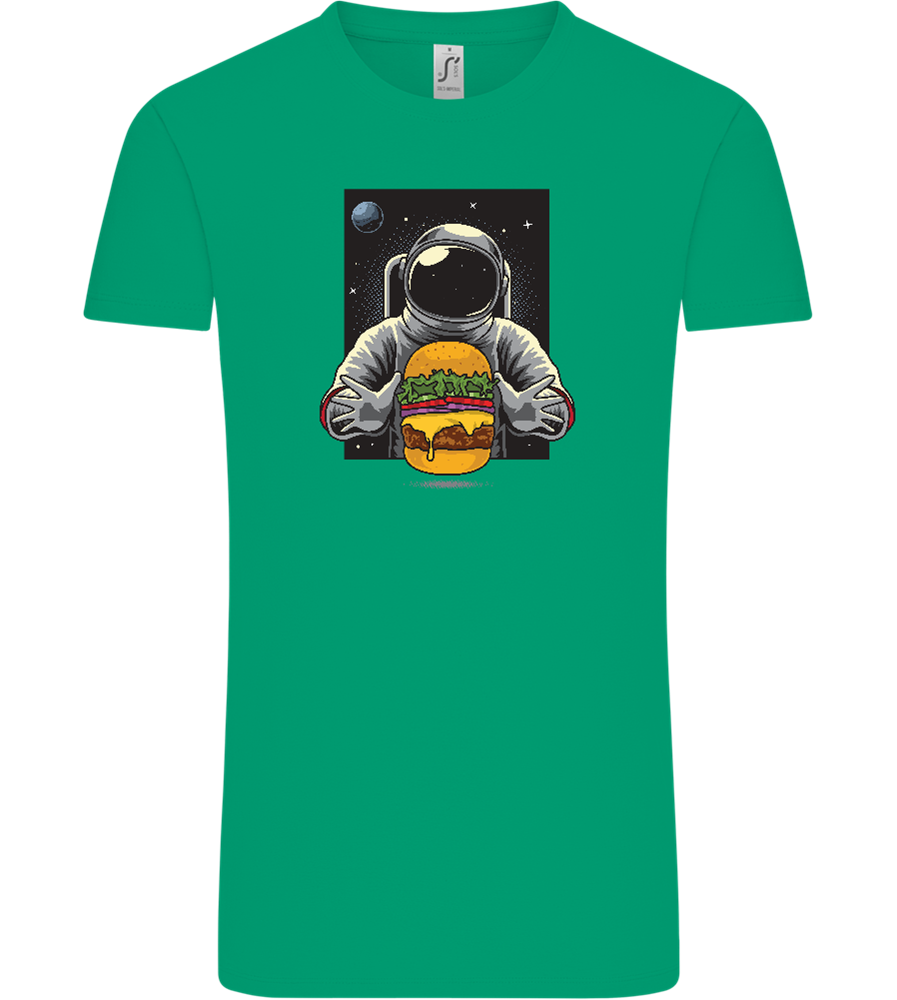 Spaceman Burger Design - Comfort Unisex T-Shirt_SPRING GREEN_front