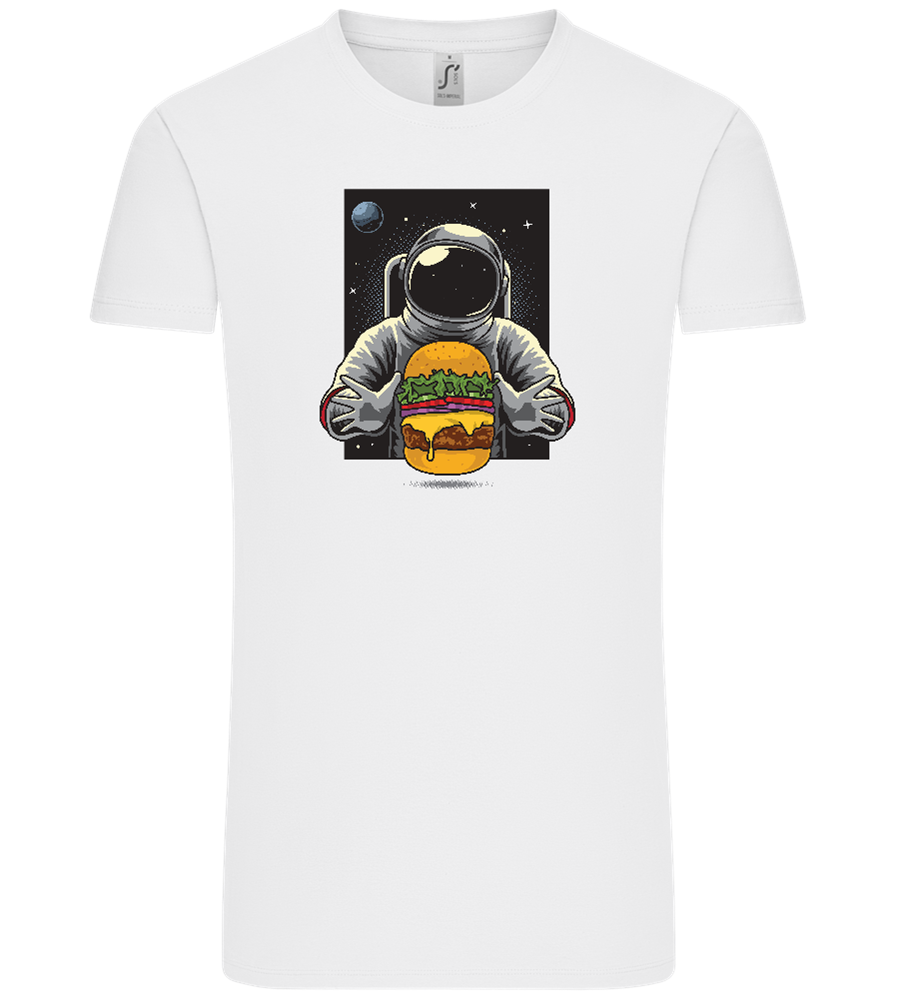 Spaceman Burger Design - Comfort Unisex T-Shirt_WHITE_front