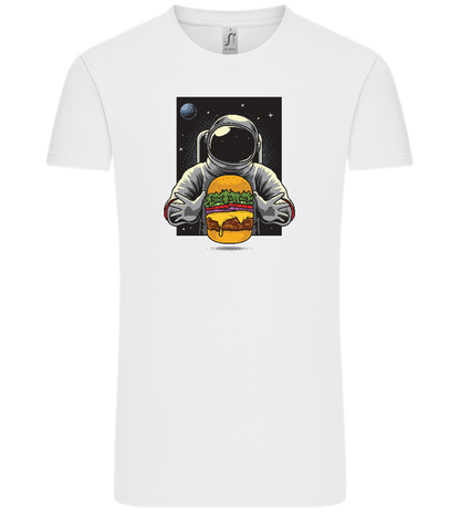 Spaceman Burger Design - Comfort Unisex T-Shirt_WHITE_front