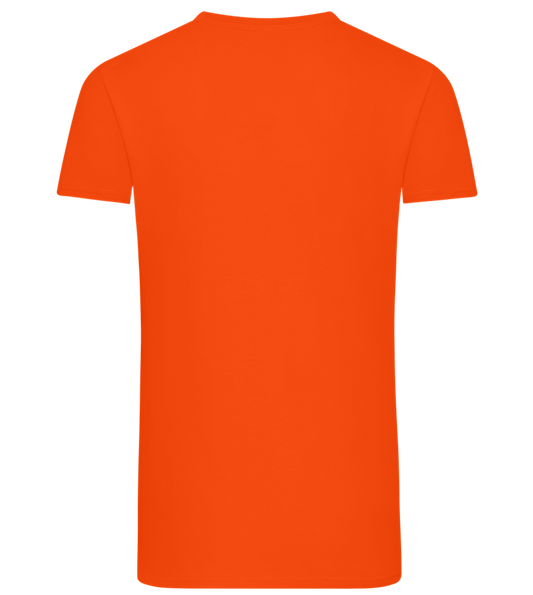 Lollypop Candy Design - Comfort men's fitted t-shirt_ORANGE_back