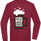 Drink Beer Save Water Beer Mug Design - Comfort Essential Unisex Sweater_BORDEAUX_front