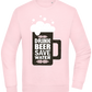 Drink Beer Save Water Beer Mug Design - Comfort Essential Unisex Sweater_LIGHT PEACH ROSE_front