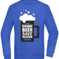 Drink Beer Save Water Beer Mug Design - Comfort Essential Unisex Sweater_ROYAL_front