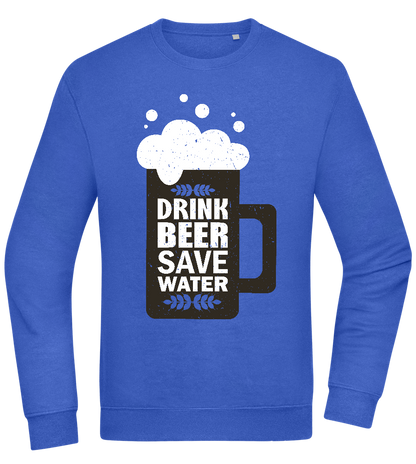 Drink Beer Save Water Beer Mug Design - Comfort Essential Unisex Sweater_ROYAL_front