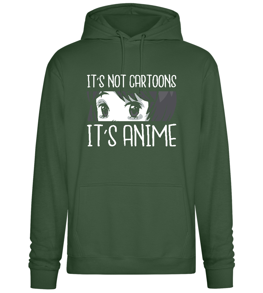 It's not Cartoons Design - Premium Essential Unisex Hoodie_GREEN BOTTLE_front