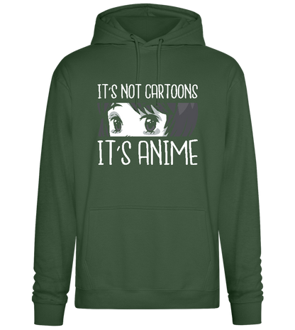 It's not Cartoons Design - Premium Essential Unisex Hoodie_GREEN BOTTLE_front