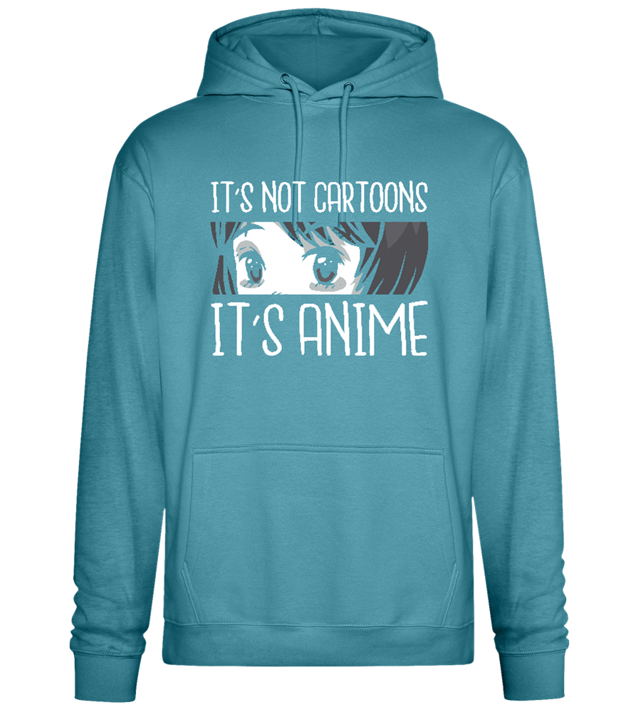 It's not Cartoons Design - Premium Essential Unisex Hoodie_POOL BLUE_front