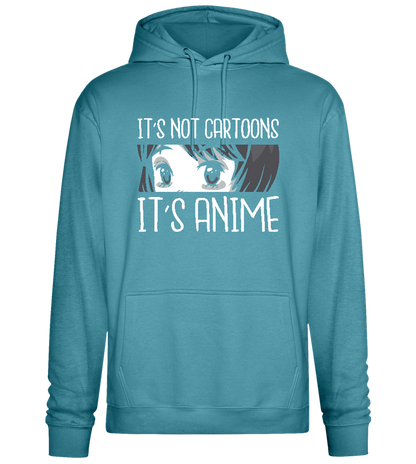 It's not Cartoons Design - Premium Essential Unisex Hoodie_POOL BLUE_front