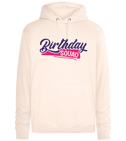 Birthday Squad Girly Design - Premium unisex hoodie_LIGHT PEACH ROSE_front