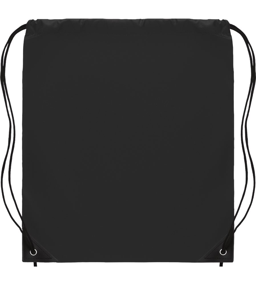 190T Polyester Drawstring Bag_BLACK_front