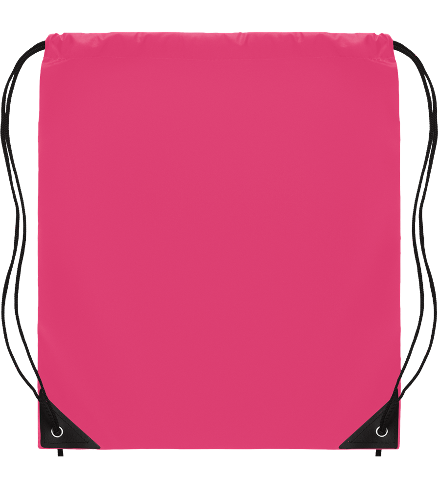 190T Polyester Drawstring Bag_FUCHSIA_front