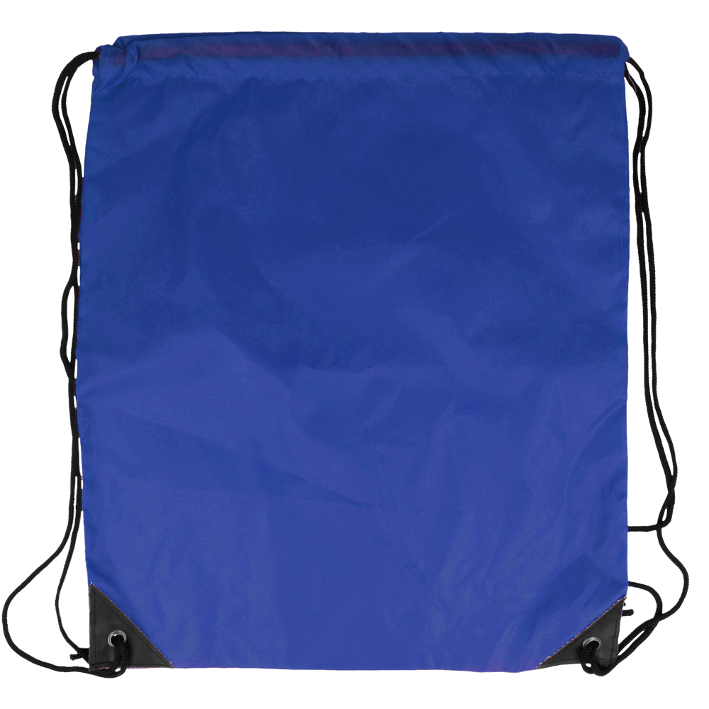 190T Polyester Drawstring Bag_ROYAL BLUE_front