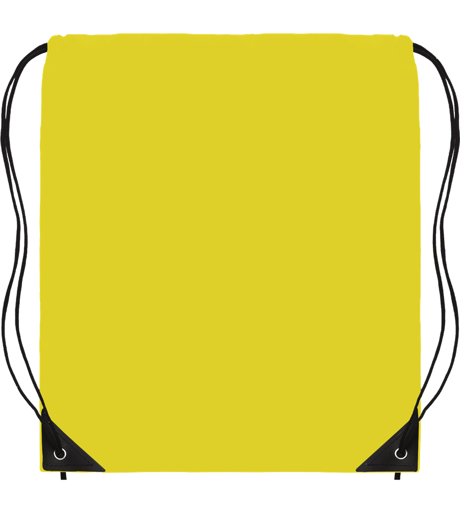 190T Polyester Drawstring Bag_YELLOW_front