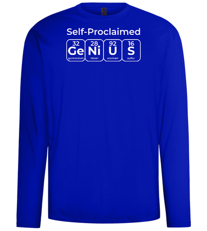 Genius Periodic Table Design - Comfort men's long sleeve t-shirt_OVERSEAS_front