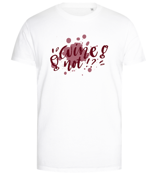 Wine Not Design - Premium men's close fitting t-shirt_WHITE_front