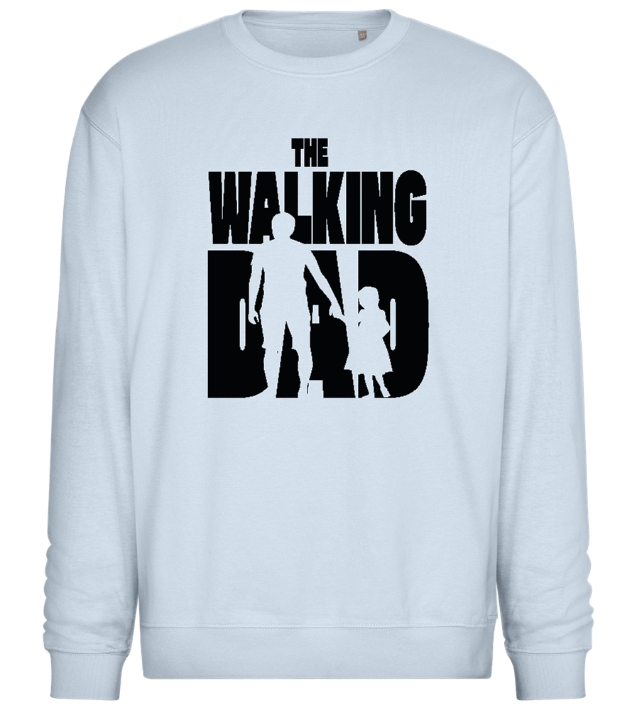 Walking Dad Design - Comfort Essential Unisex Sweater_CREAMY BLUE_front