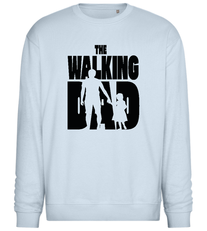 Walking Dad Design - Comfort Essential Unisex Sweater_CREAMY BLUE_front