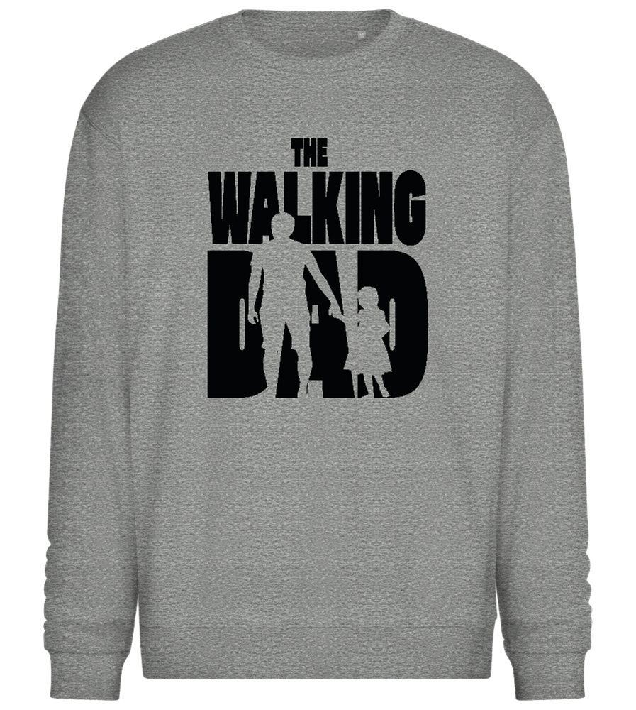 Walking Dad Design - Comfort Essential Unisex Sweater_ORION GREY II_front