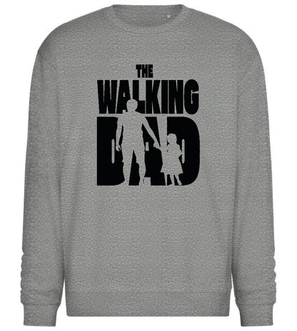 Walking Dad Design - Comfort Essential Unisex Sweater_ORION GREY II_front