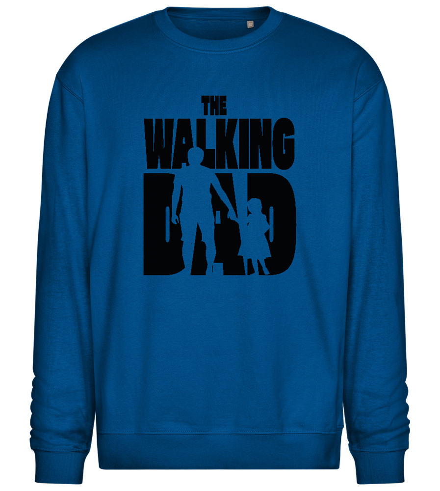 Walking Dad Design - Comfort Essential Unisex Sweater_ROYAL_front