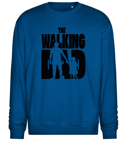 Walking Dad Design - Comfort Essential Unisex Sweater_ROYAL_front