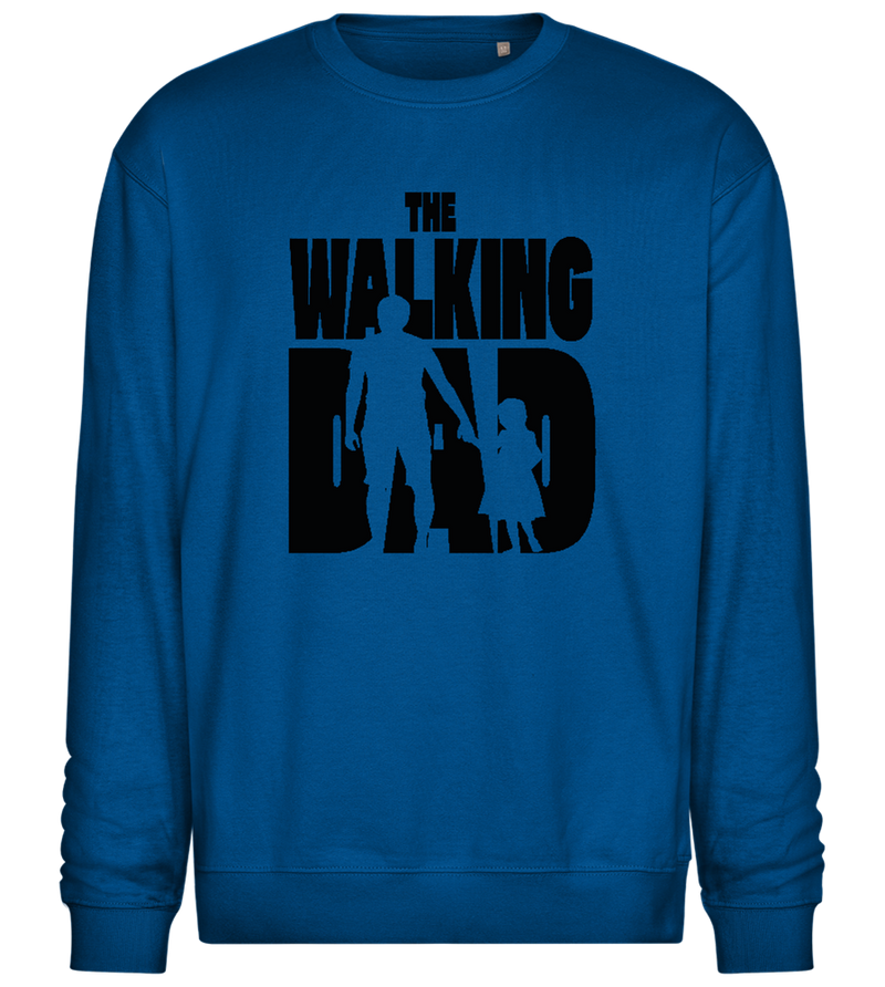 Walking Dad Design - Comfort Essential Unisex Sweater_ROYAL_front