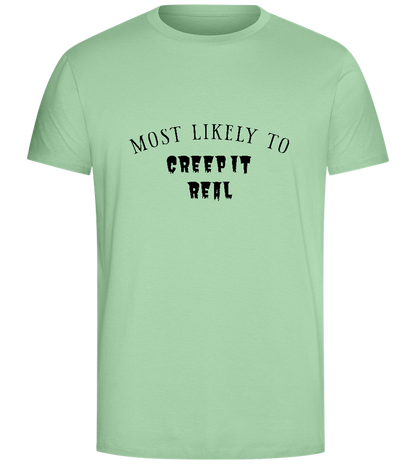 To Creep It Real Design - Comfort Unisex T-Shirt_ICE GREEN_front