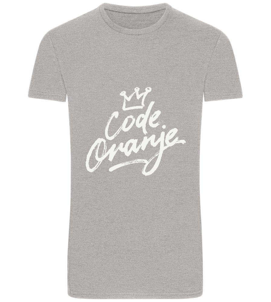 Code Oranje Kroontje Design - Basic Unisex T-Shirt_ORION GREY_front