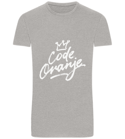 Code Oranje Kroontje Design - Basic Unisex T-Shirt_ORION GREY_front