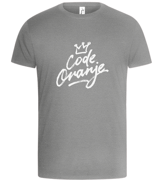 Code Oranje Kroontje Design - Basic Unisex T-Shirt_ORION GREY_front