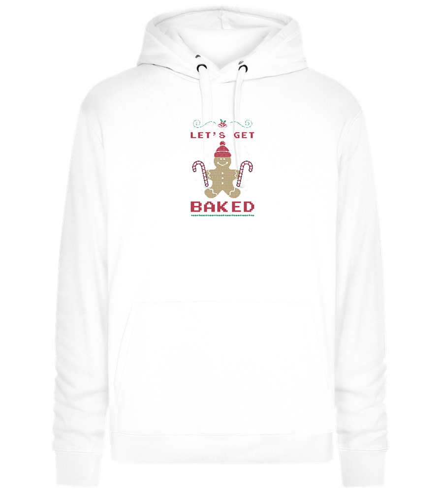 Let's Get Baked Design - Premium unisex hoodie_WHITE_front