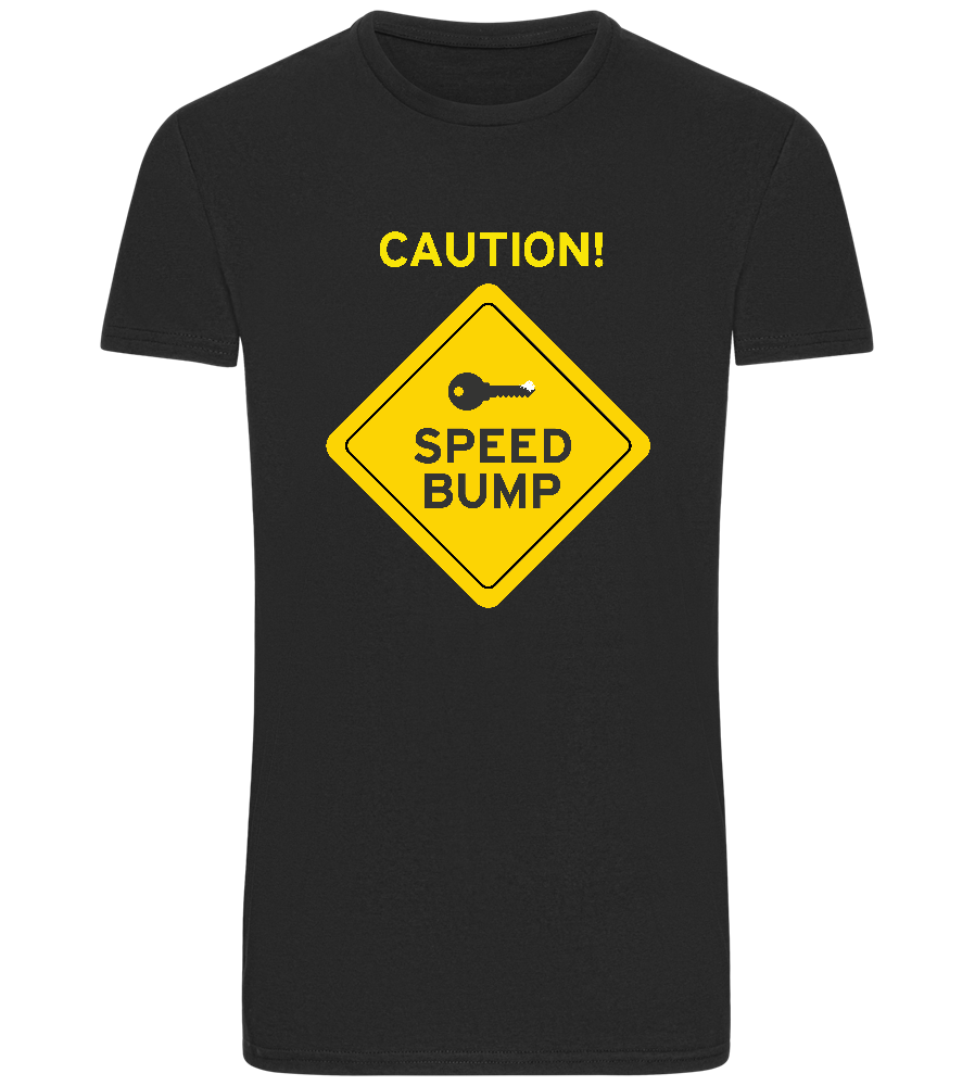 Speed Bump Design - Basic Unisex T-Shirt_DEEP BLACK_front