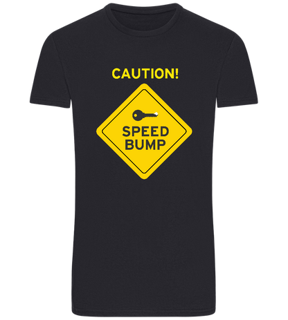 Speed Bump Design - Basic Unisex T-Shirt_FRENCH NAVY_front