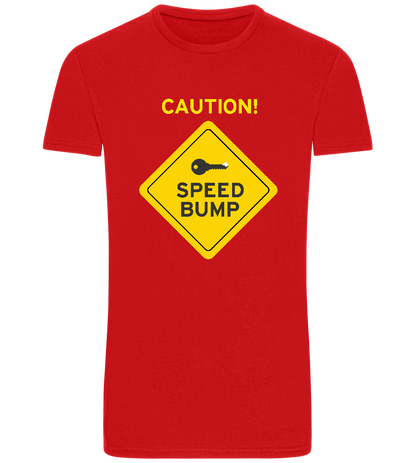 Speed Bump Design - Basic Unisex T-Shirt_RED_front
