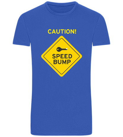 Speed Bump Design - Basic Unisex T-Shirt_ROYAL_front