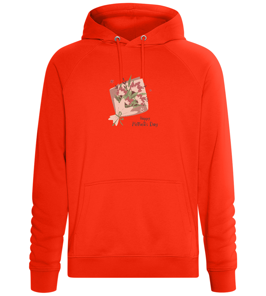 Happy Mother's Day Flower Bouquet Design - Comfort unisex hoodie_BURNT ORANGE_front