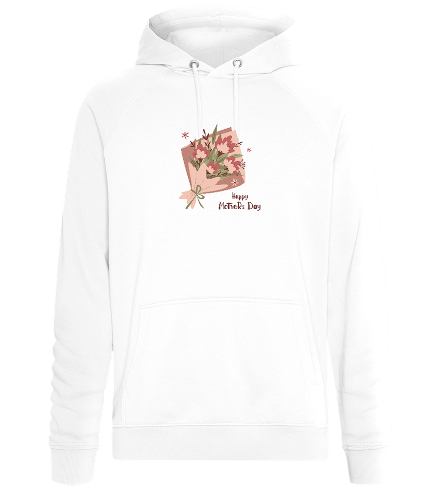 Happy Mother's Day Flower Bouquet Design - Comfort unisex hoodie_WHITE_front