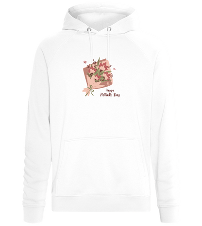 Happy Mother's Day Flower Bouquet Design - Comfort unisex hoodie_WHITE_front