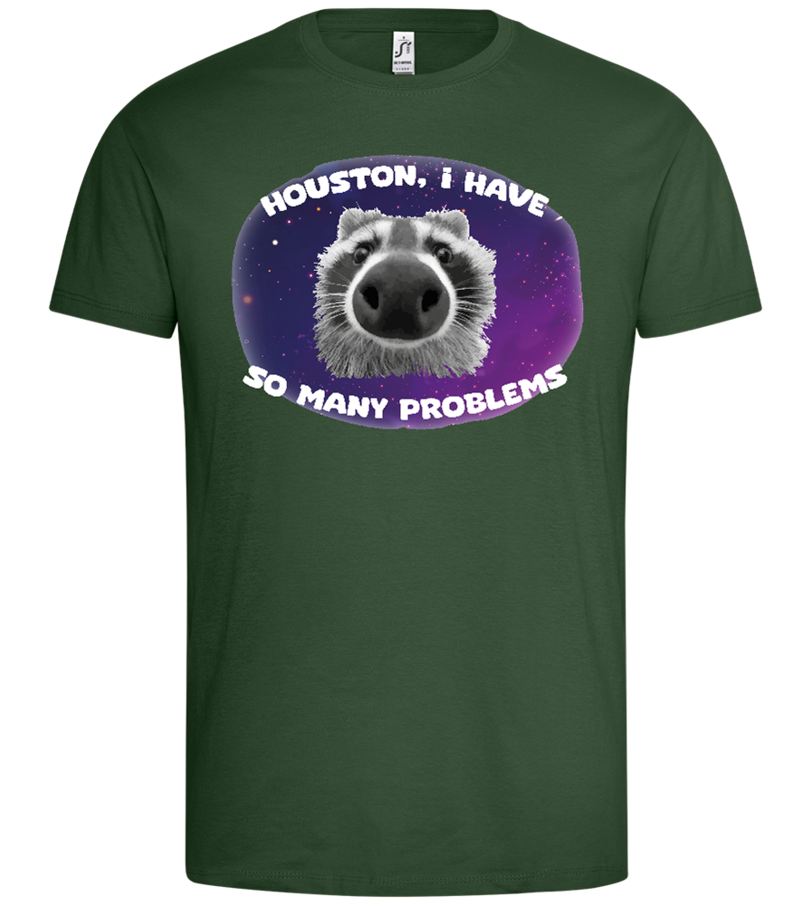 Houston I Have Problems Design - Premium men's t-shirt_GREEN BOTTLE_front