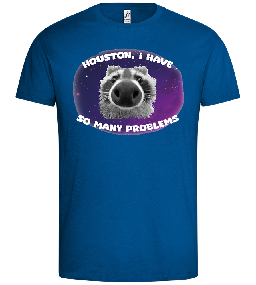 Houston I Have Problems Design - Premium men's t-shirt_ROYAL_front