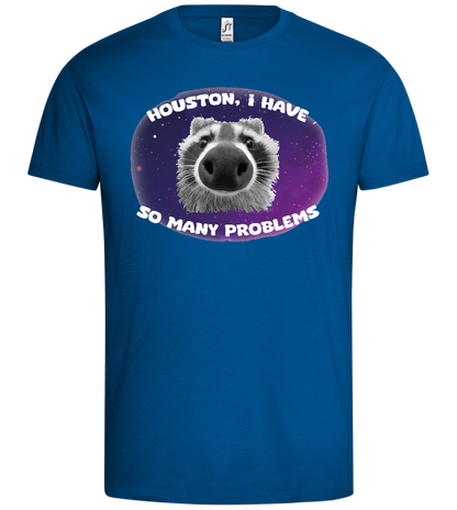 Houston I Have Problems Design - Premium men's t-shirt_ROYAL_front