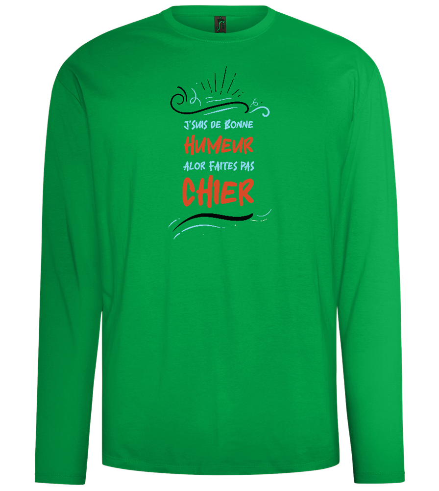 Good Mood Design - Comfort men's long sleeve t-shirt_MEADOW GREEN_front