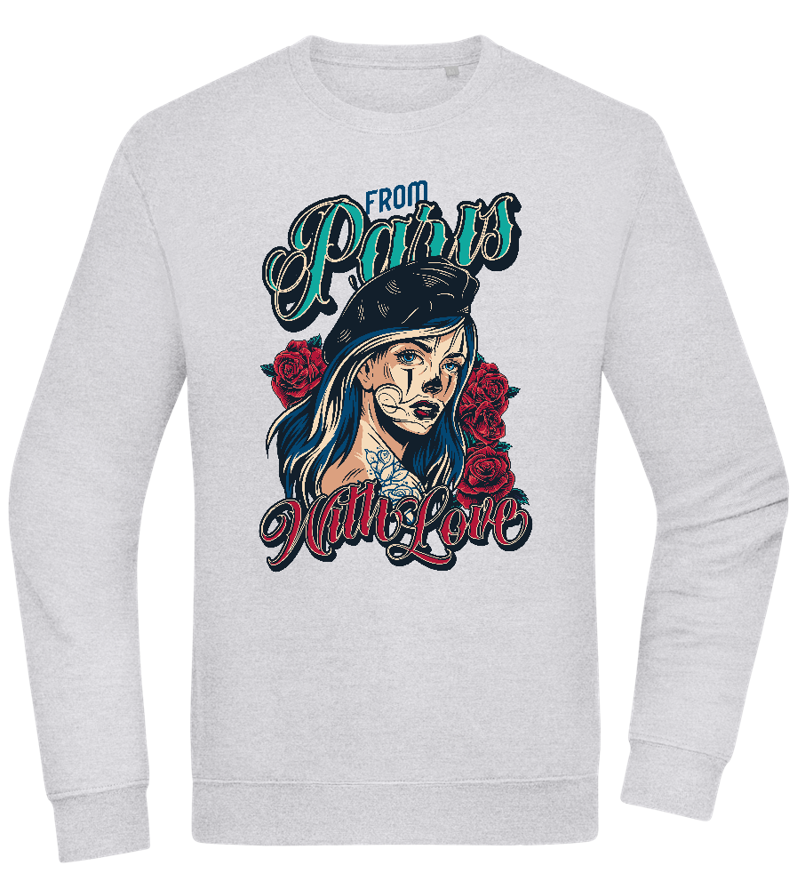 From Paris With Love Design - Comfort Essential Unisex Sweater_ORION GREY II_front