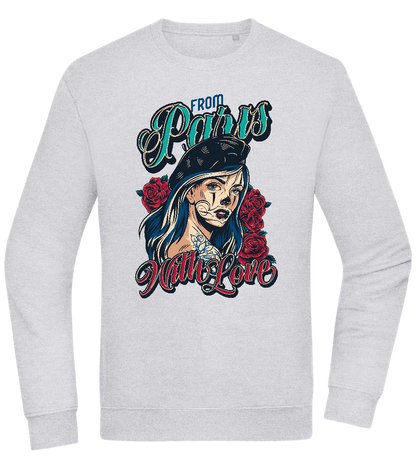 From Paris With Love Design - Comfort Essential Unisex Sweater_ORION GREY II_front