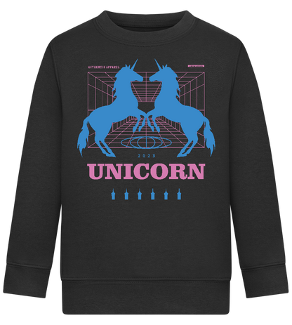 Unicorn Apparel 2023 Design - Comfort Kids Sweater_BLACK_front