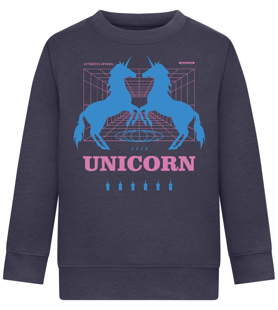 Unicorn Apparel 2023 Design - Comfort Kids Sweater_FRENCH NAVY_front