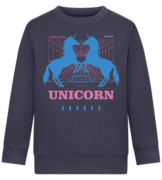 Unicorn Apparel 2023 Design - Comfort Kids Sweater_FRENCH NAVY_front